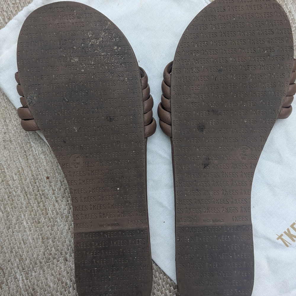 TKEES Brown Minimalist Sandals for Casual Wear - Picture 5 of 5